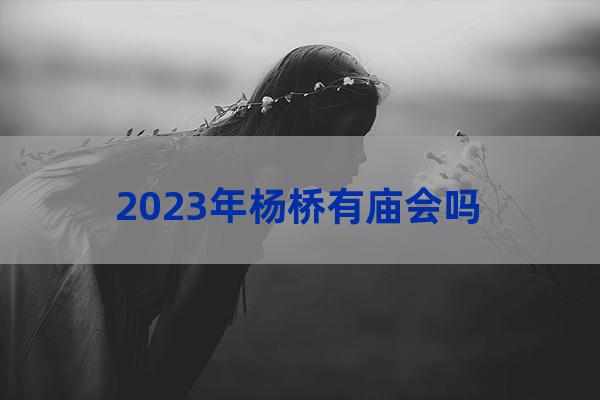 2023年杨桥有庙会吗